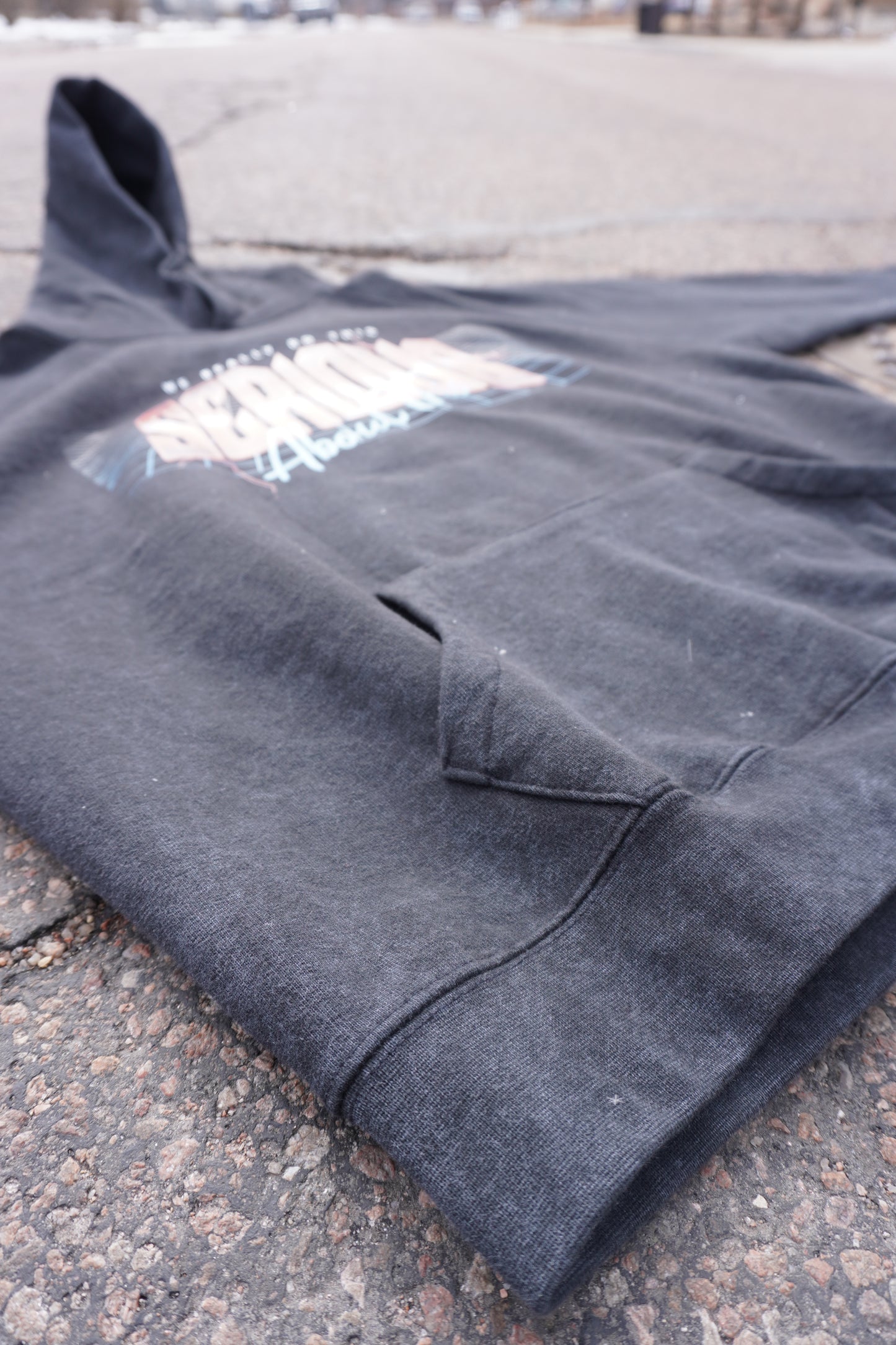 “Heavy Metal” acid wash hoodie