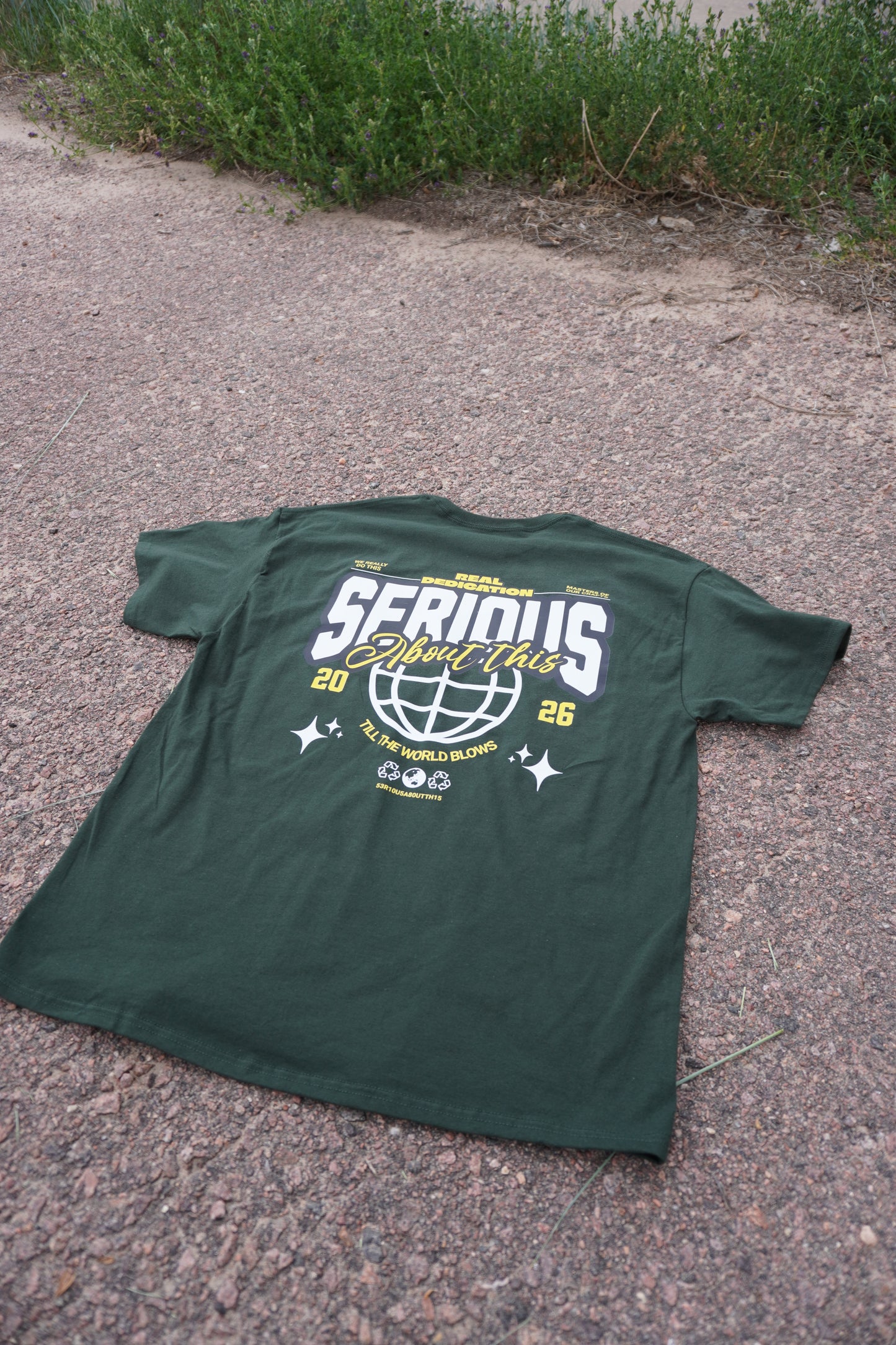 “Real Dedication” Green and Yellow t shirt