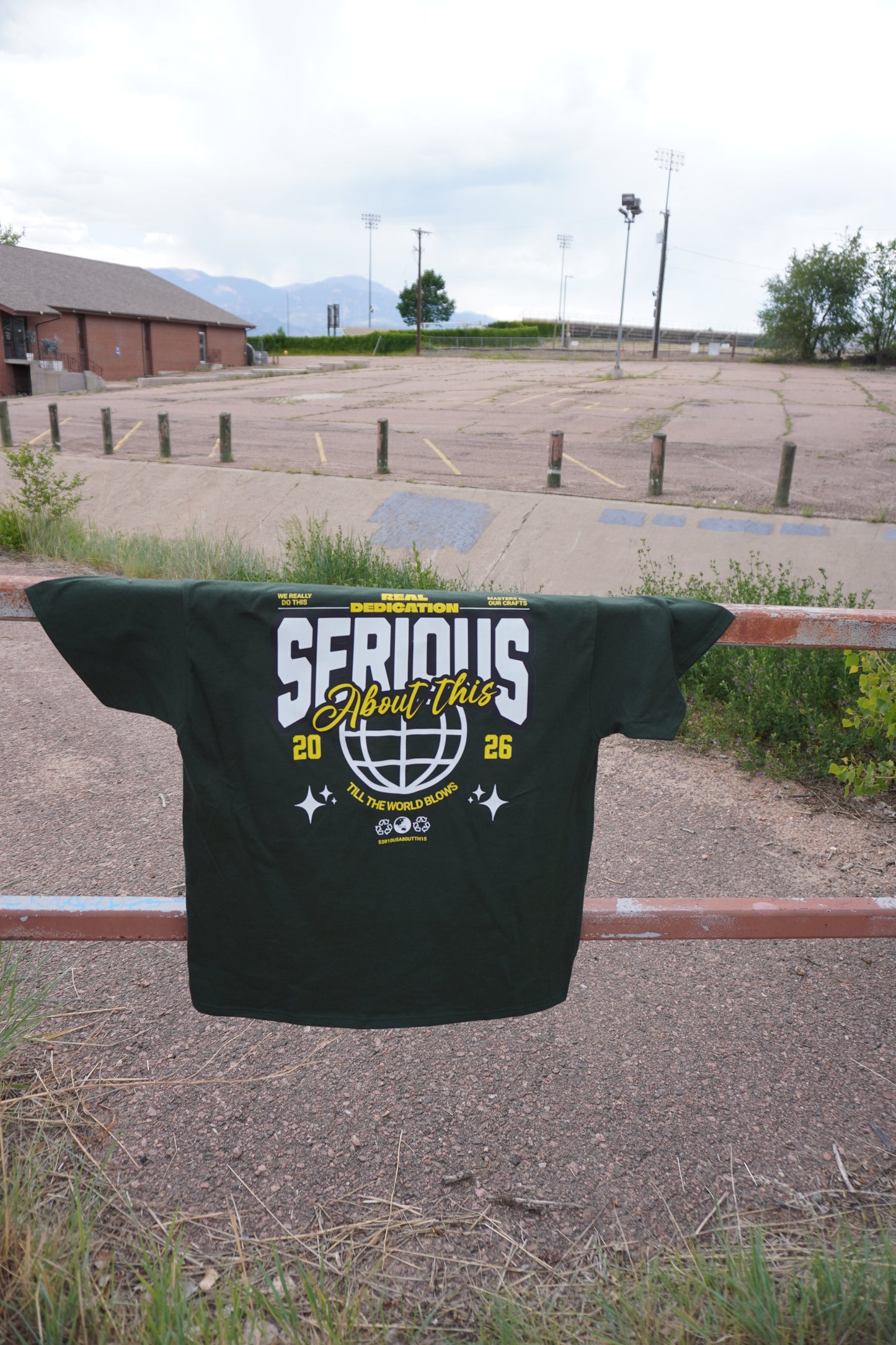 “Real Dedication” Green and Yellow t shirt