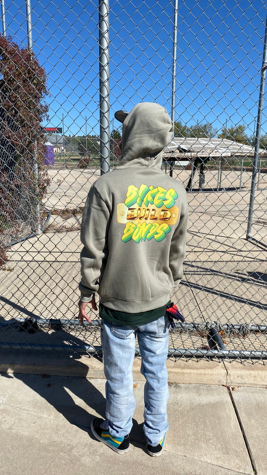 BIKES BUILD BONDS zip up