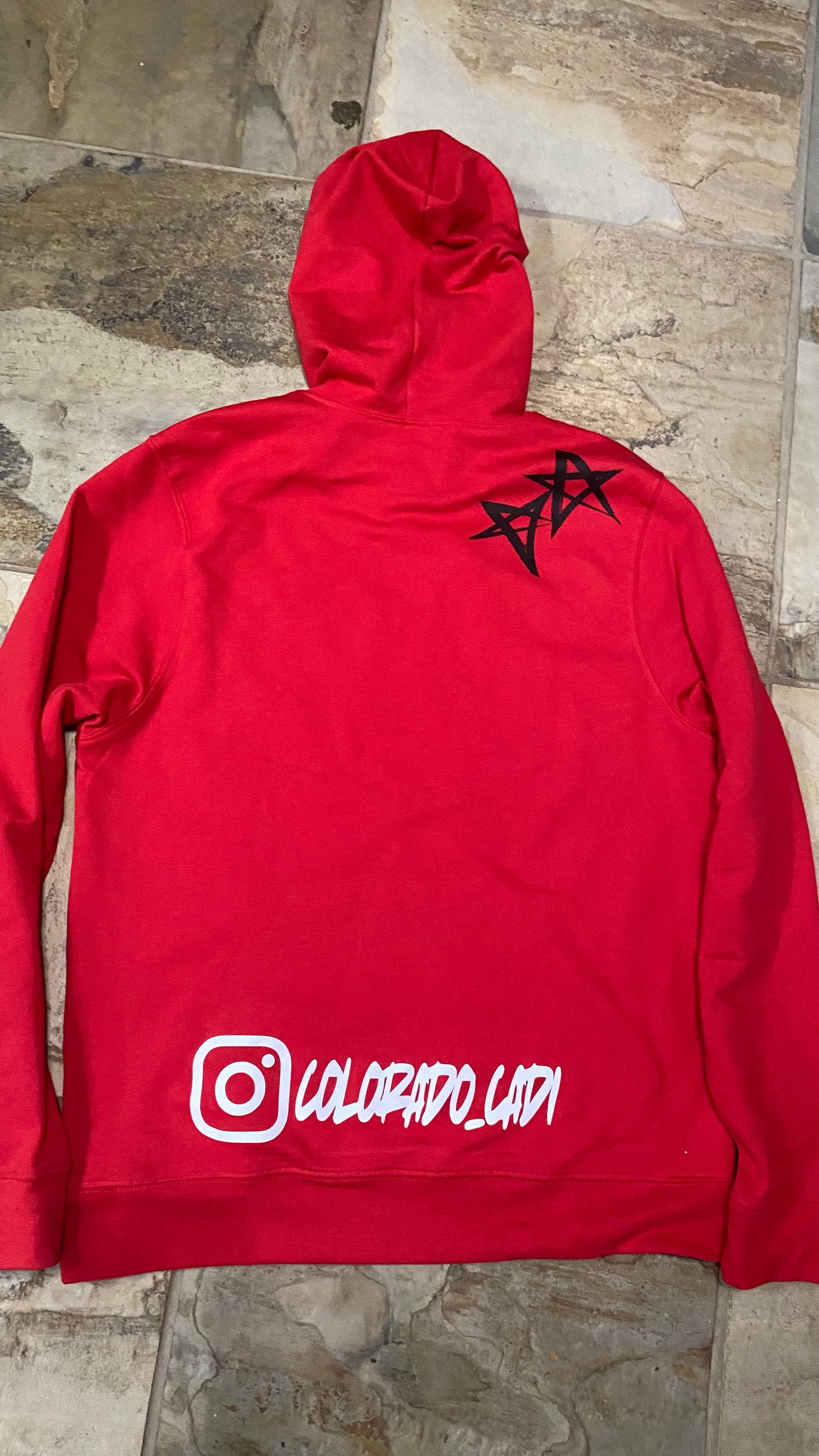 SERIOUS lightweight hoodie (red,white,black)