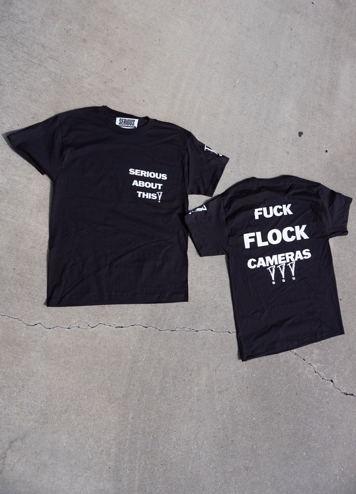 “Cameras” - black heavyweight t shirt