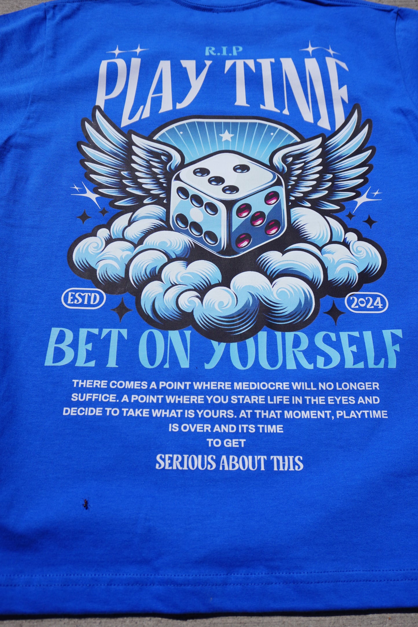 Bet On Yourself blue t shirt