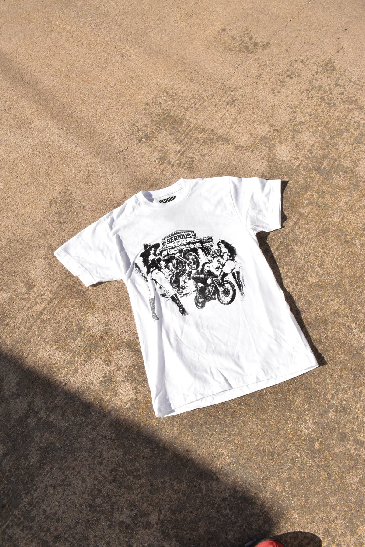 Boo at the bank - white t shirt