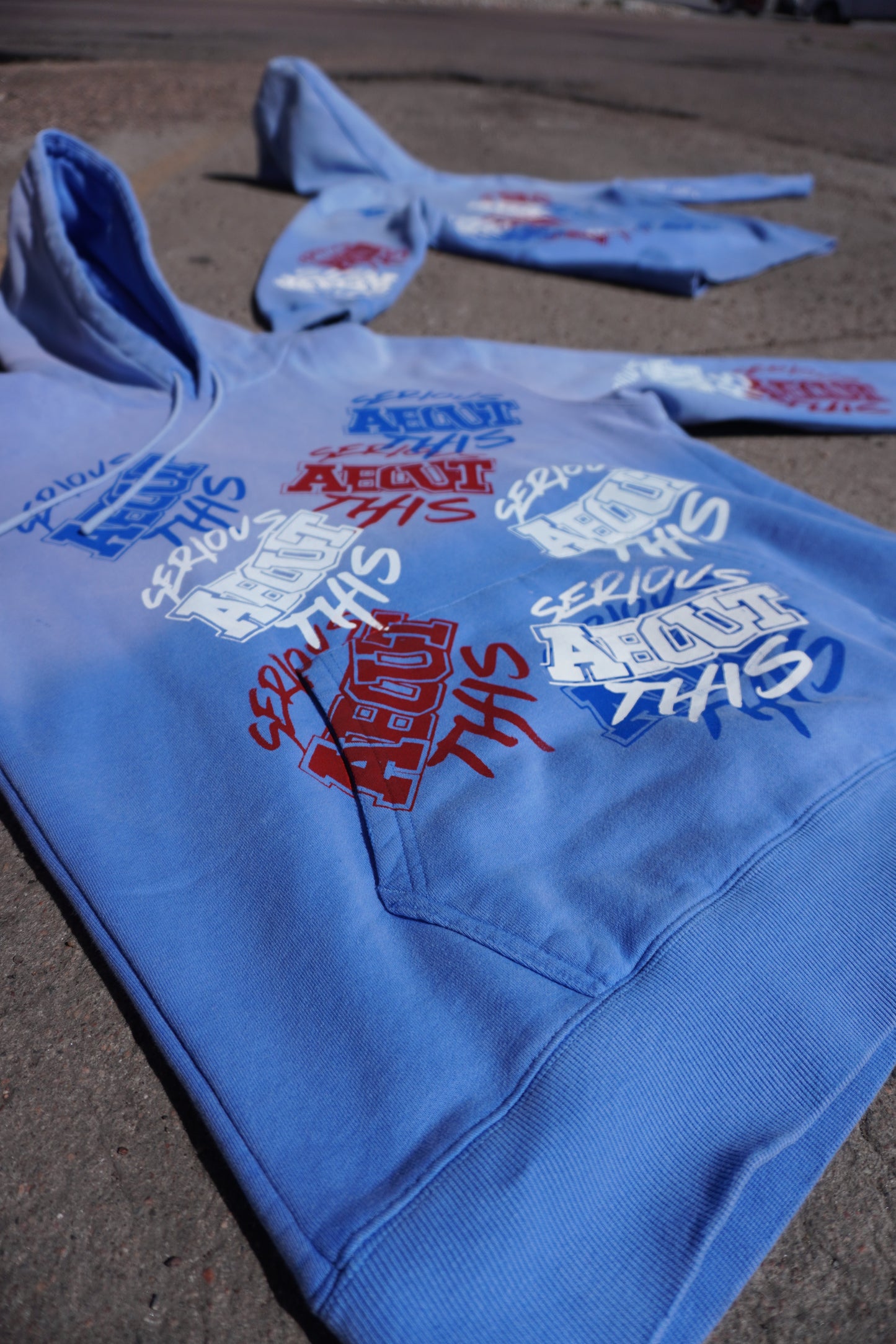 Sky High sun faded hoodie