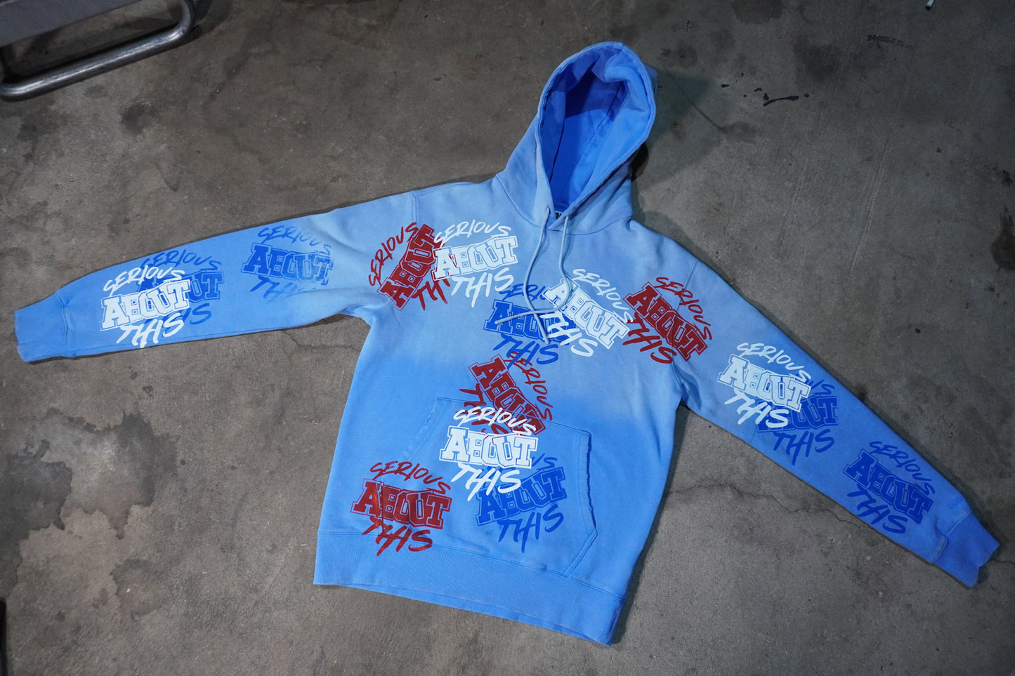 Sky High sun faded hoodie