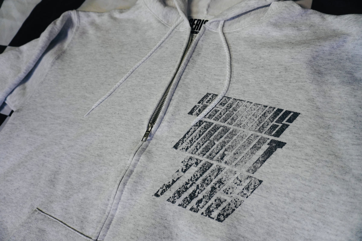 “We Really Do This” Vintage Gray, zip up hoodie