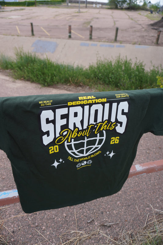 “Real Dedication” Green and Yellow t shirt